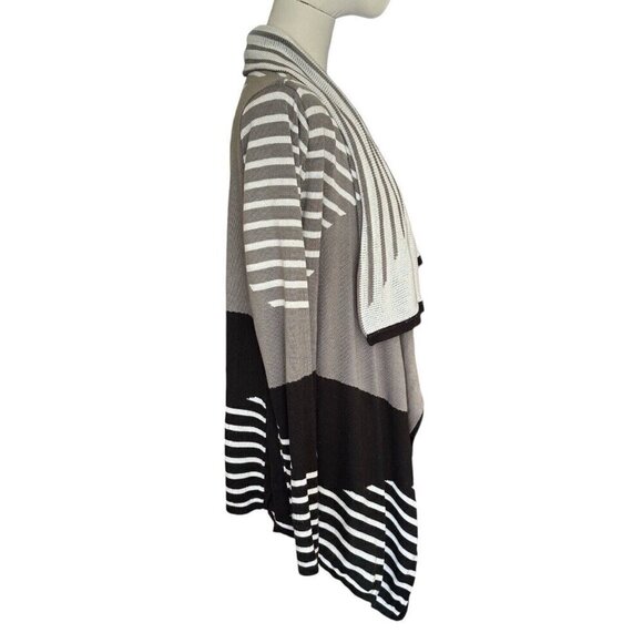 Staring at Stars Striped Waterfall Long Sleeve Open Cardigan Women's Sz S - Picture 5 of 10